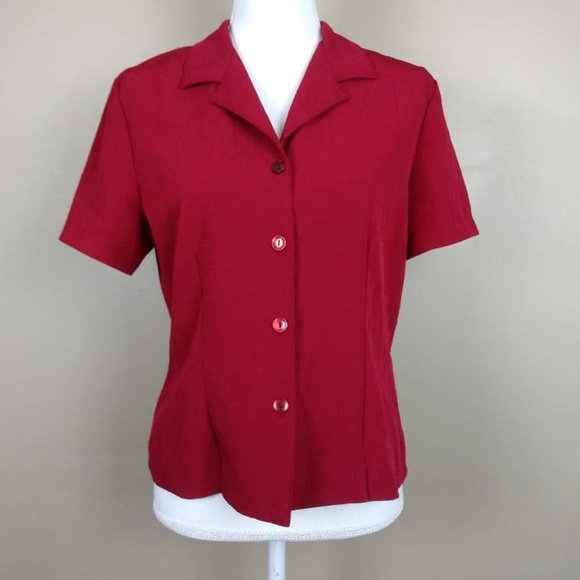 Briggs Petite - Button Down Blouse Size Small - Picture 4 of 7